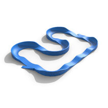 The Plastic modular pump track layout Viper‘s Many turns require skill and endurance.