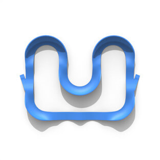 The Plastic modular pump track layout Viper‘s Many turns require skill and endurance.