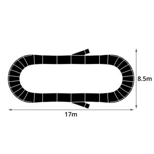 The Plastic modular pump track layout Velocity Loop 1 is our most affordable and approachable Core Track.