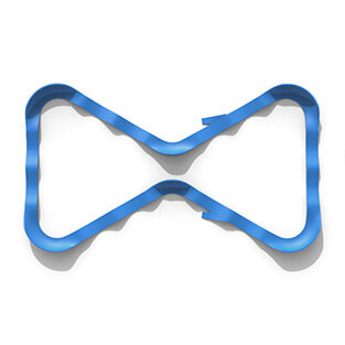 The Plastic modular pump track layout Apex records your wonderful cycling moments like an hourglass.