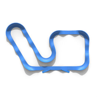 The Plastic modular pump track layout Hyper boost is a little more demanding and very versatile.
