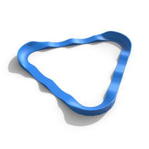 The Plastic modular pump track layout Nova Trek has a large area in the middle that can be used however you’d like.