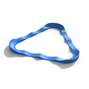 The Plastic modular pump track layout Nova Trek has a large area in the middle that can be used however you’d like.