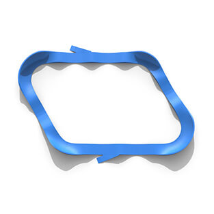 The Plastic modular pump track layout Stellar is a track with a large interior space that is suitable for children.