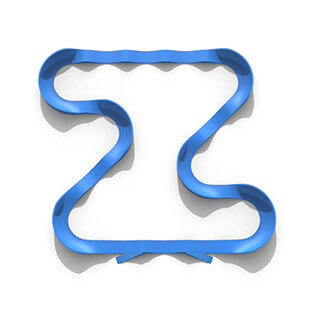 The Plastic modular pump track layout Vortex is perfect for endurance and skill.