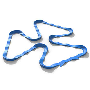 The Plastic modular pump track layout Xtreme Turbo is a super long and exhilarating race track！
