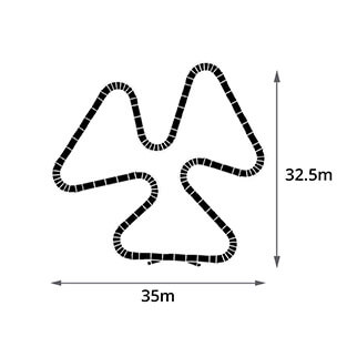 The Plastic modular pump track layout Xtreme Turbo is a super long and exhilarating race track！