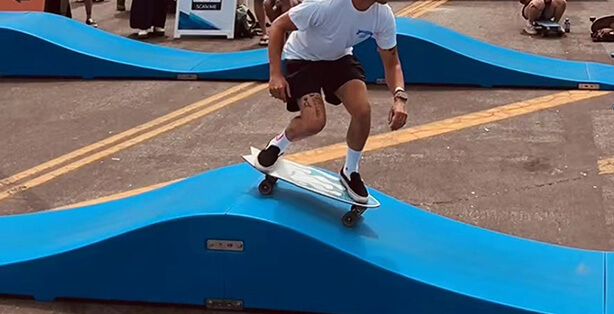 Skateboarding Thrills on Modular Pump Tracks