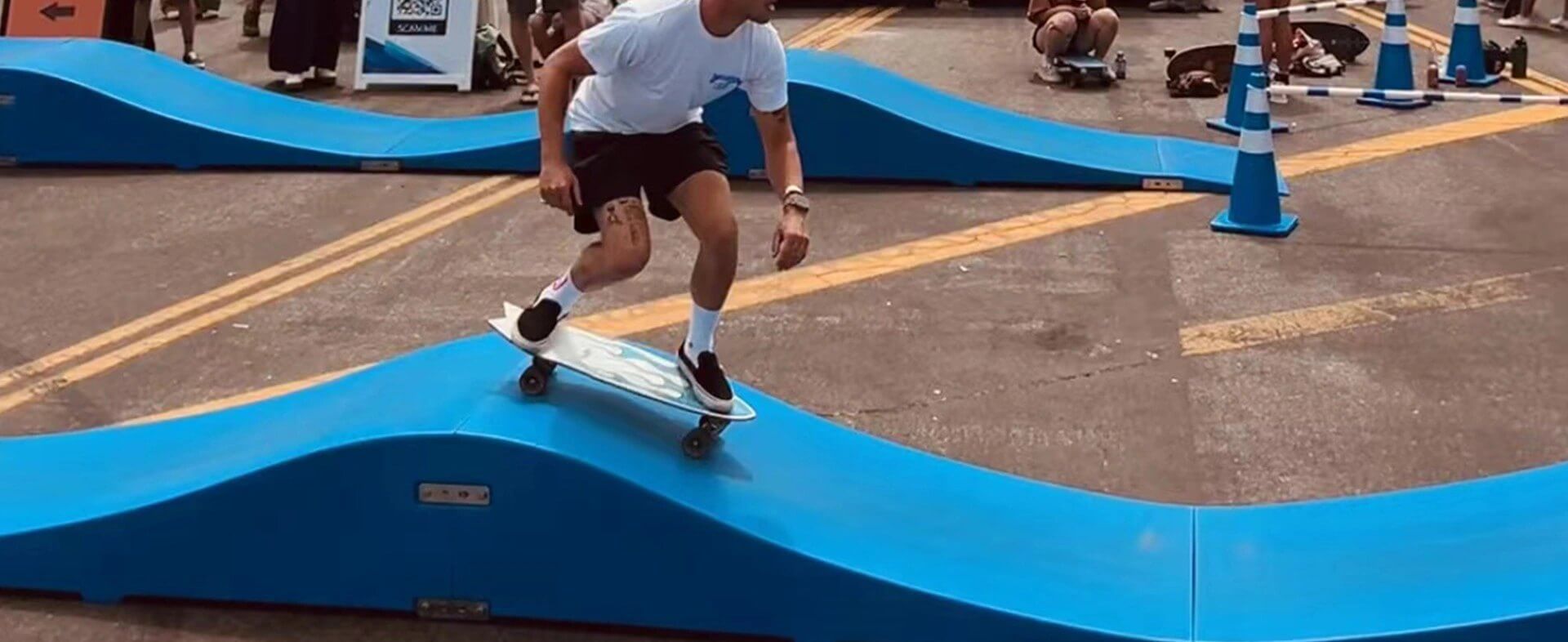 Skateboarding Thrills on Modular Pump Tracks