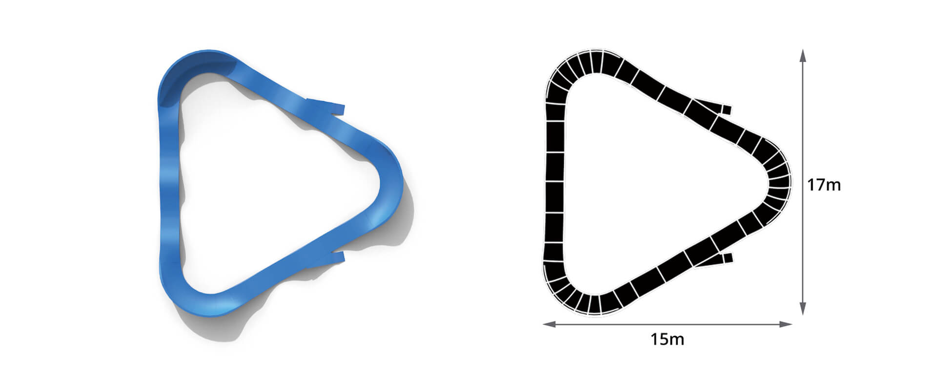 The Nova-Trek Triangular Pump Track