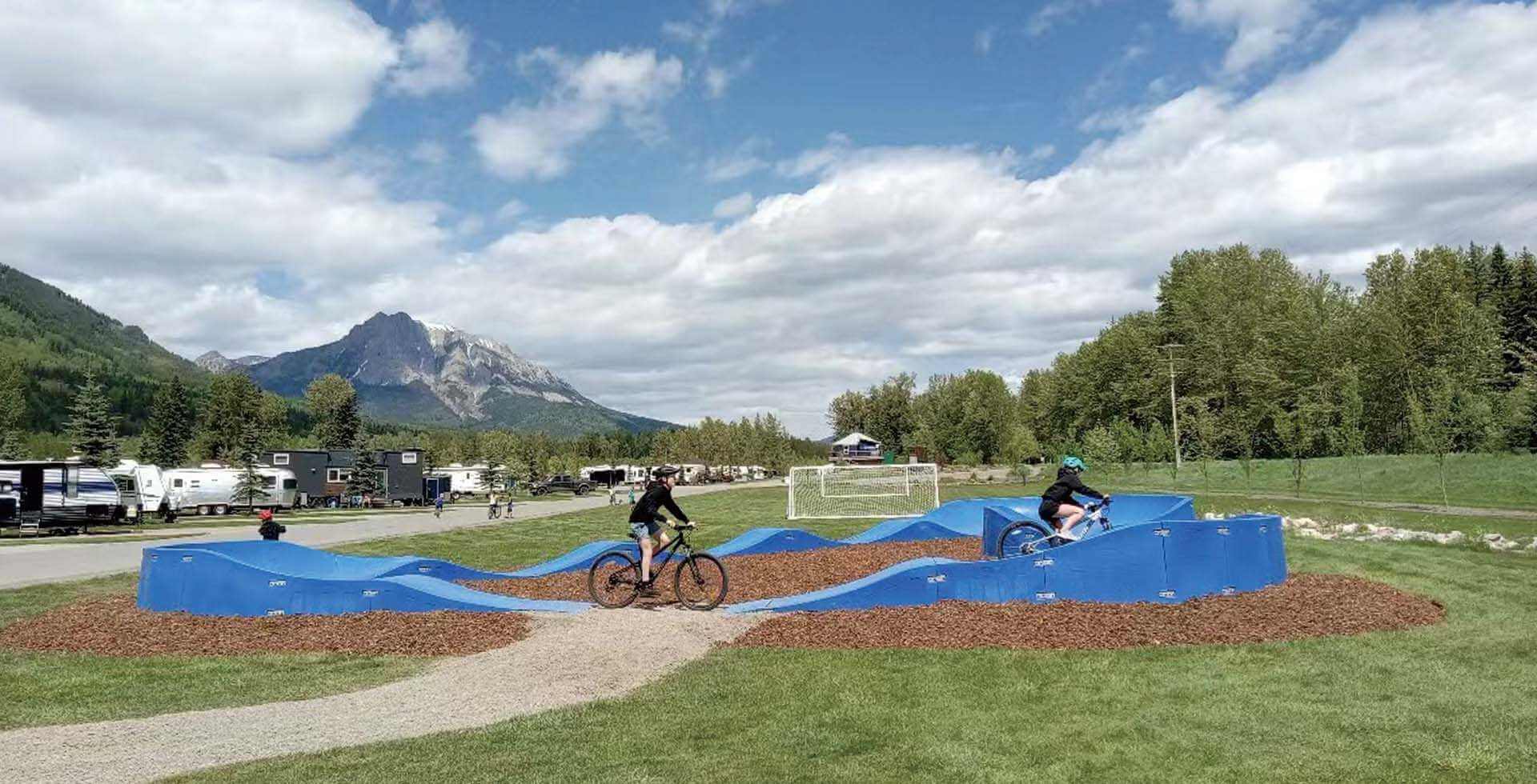 A pump track