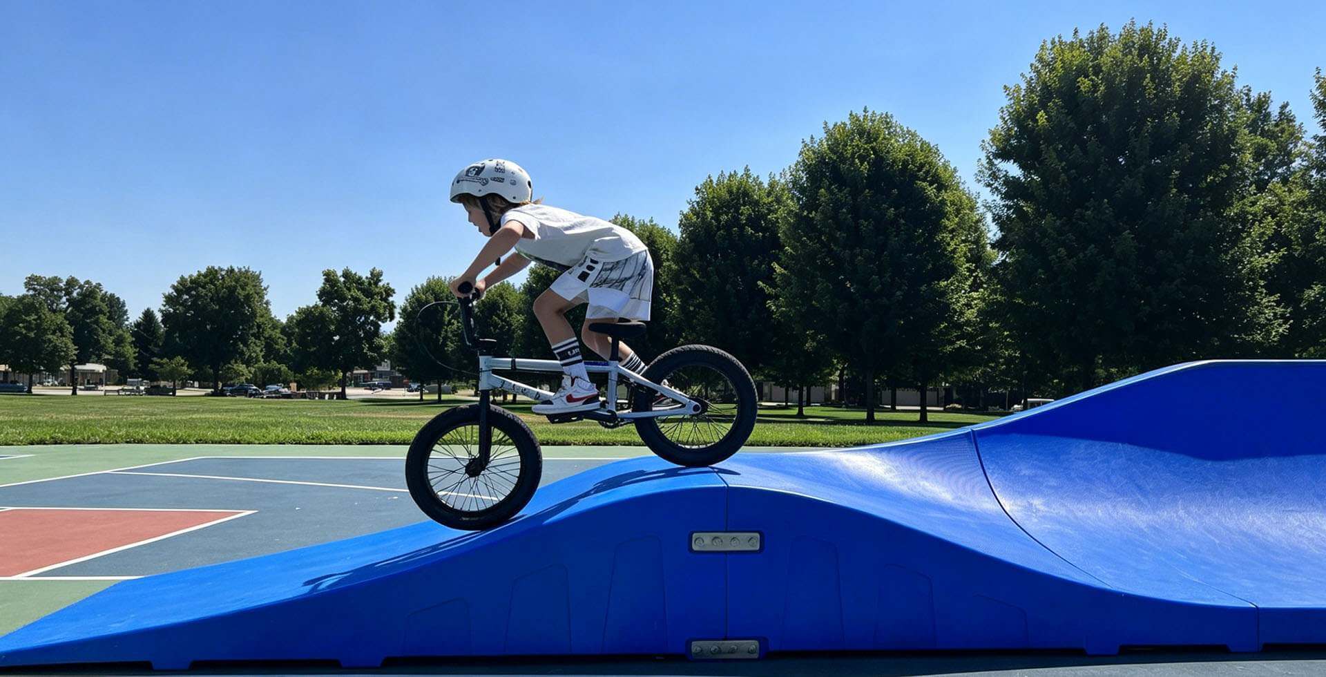 Pump Tracks are also designed for residential backyards