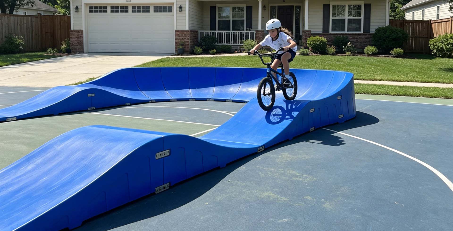 Modular Pump Track Better for Home Gardens
