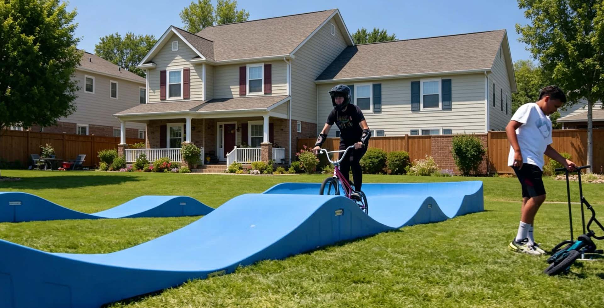 Pump Track in a Garden Path