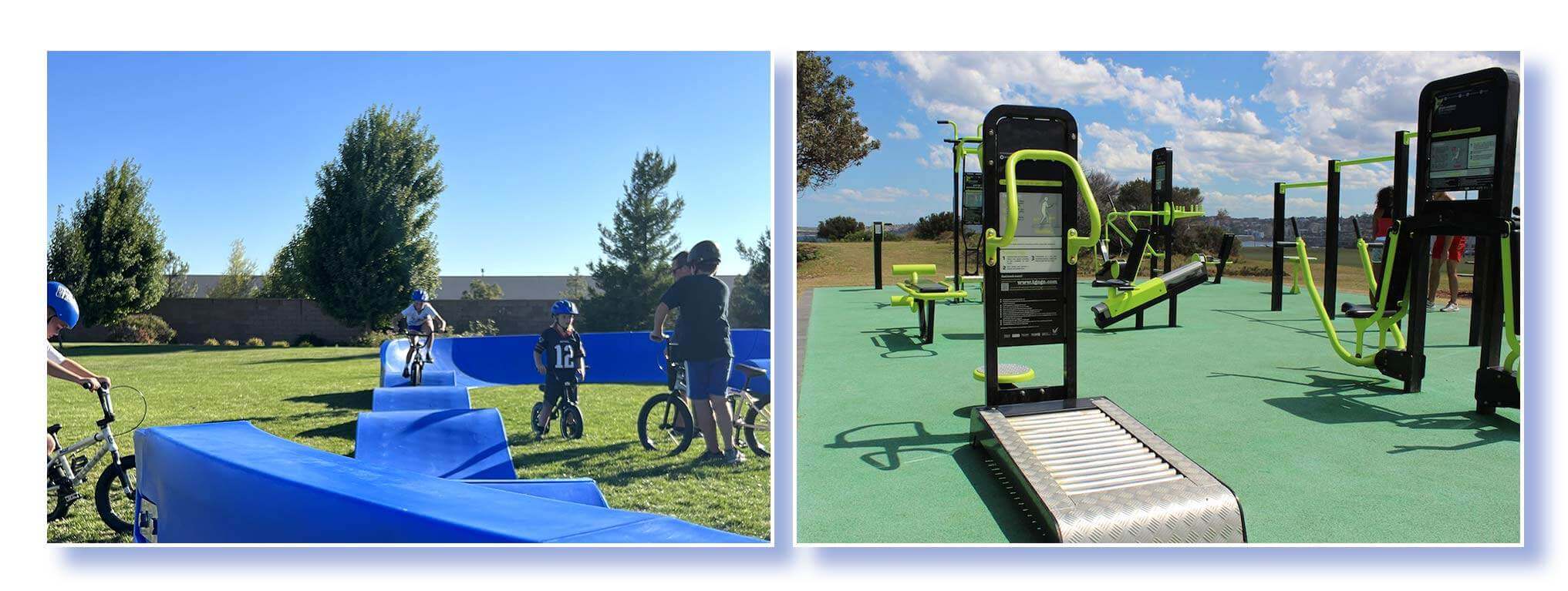 Pump Tracks Work With Outdoor Fitness Areas and Sports