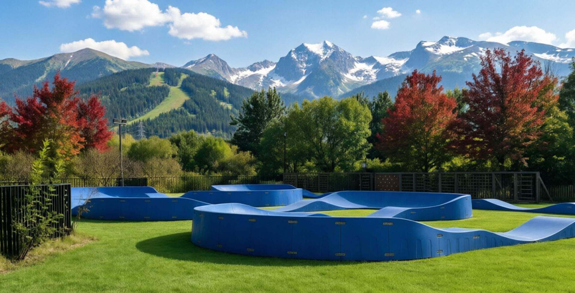 Piste pump track modulari per comprensori sciistici aperti tutto l'anno