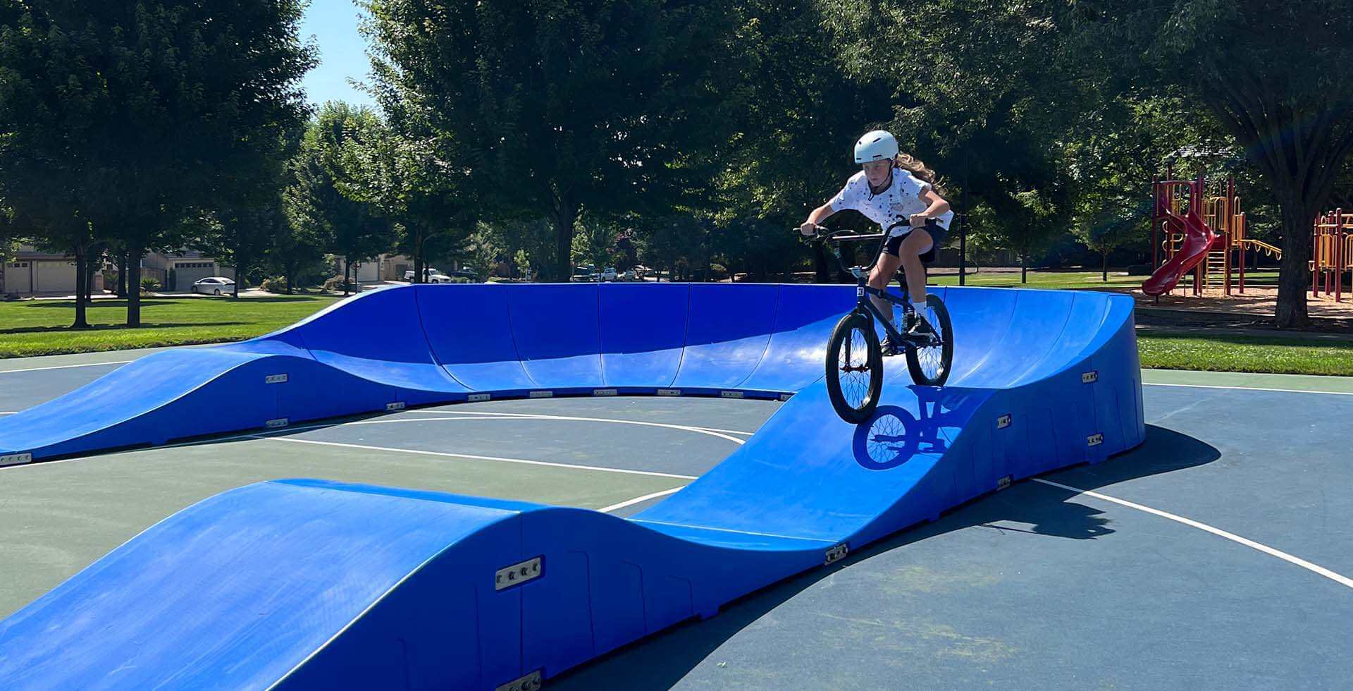 A modular pump track system