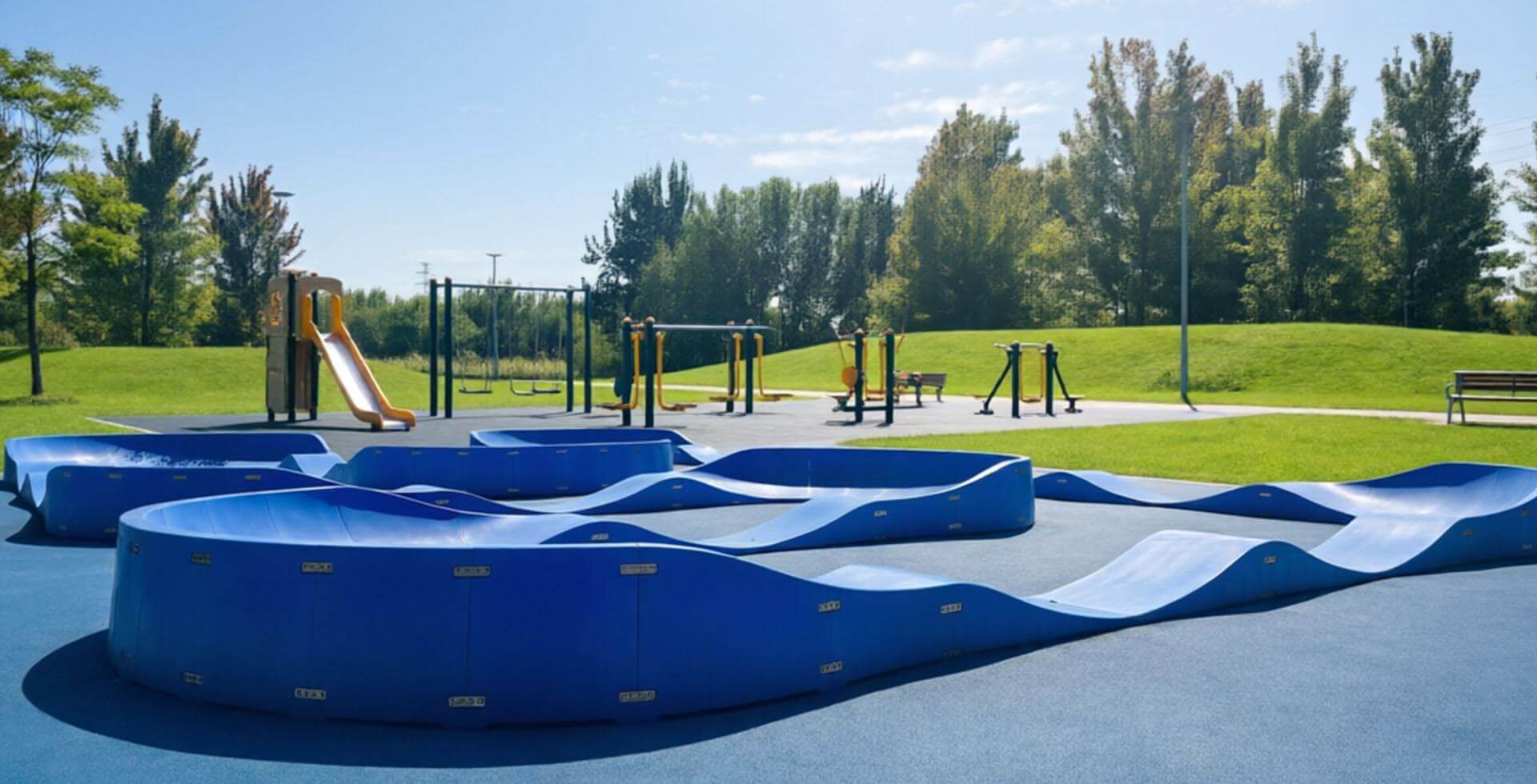 LLDPE modular pump track