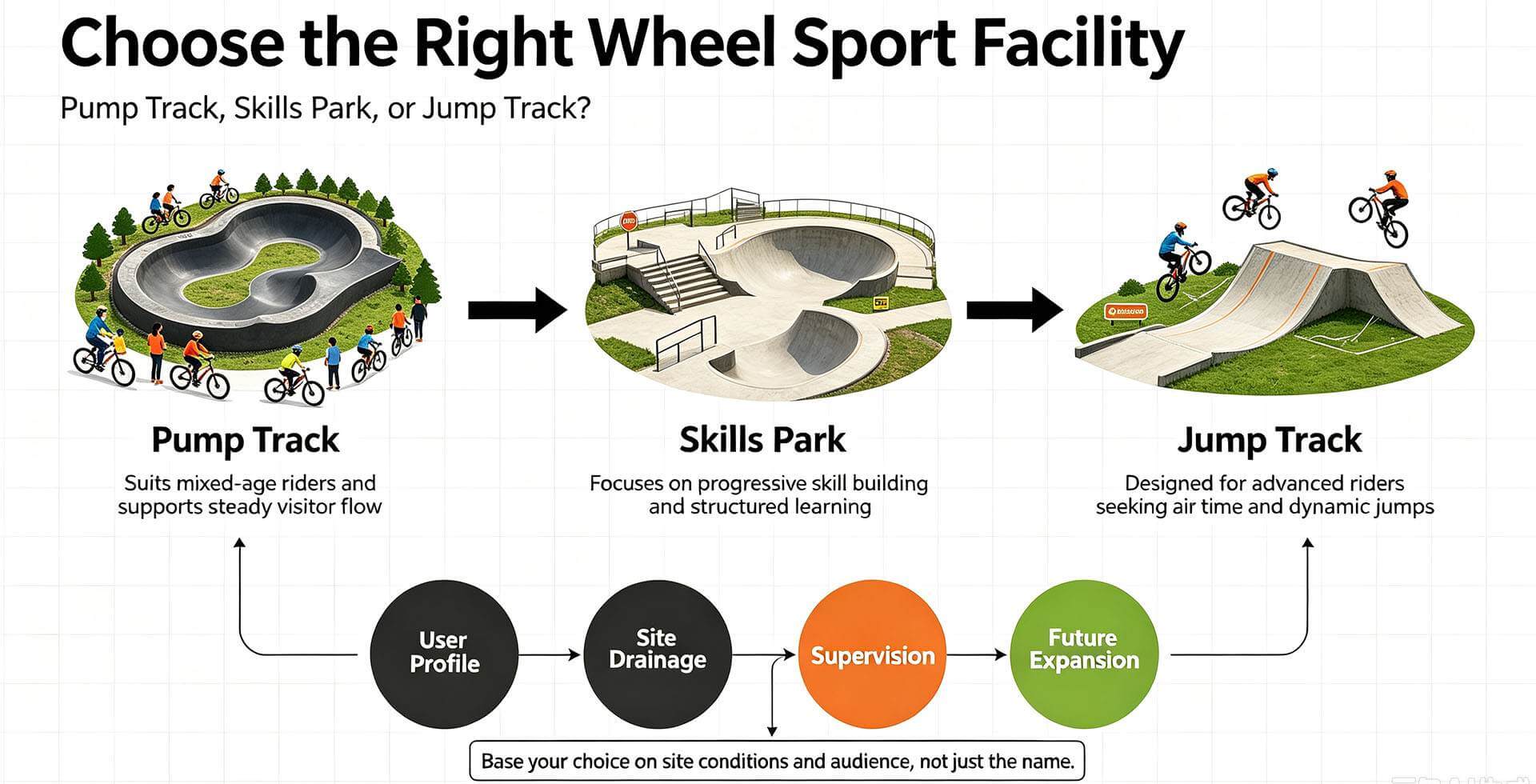 Pump Track, Skills Park or Jump Track Choose the Right Facility