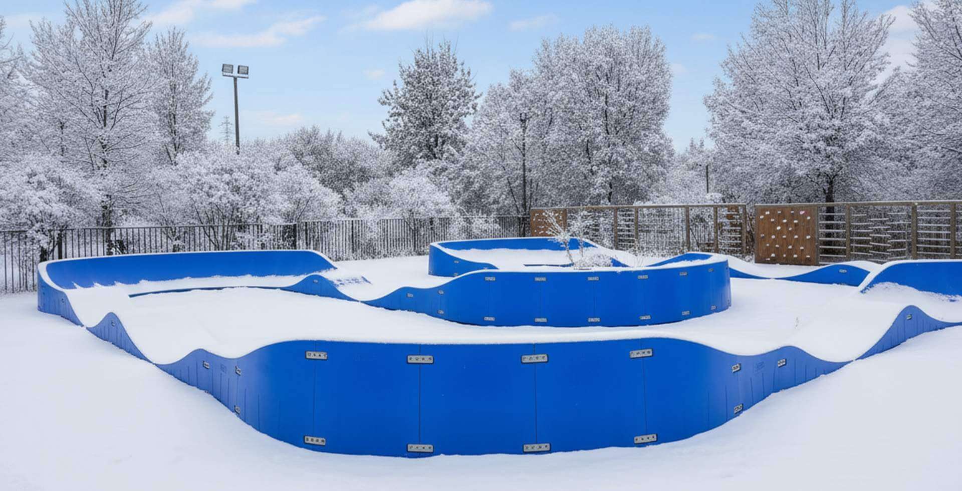 Seasonal Modular Pump Track for Winter Venues